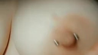 Perfect big titties pierced nipples