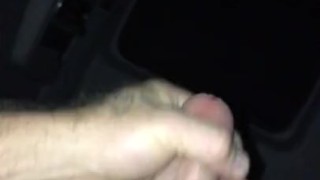 Playing with nice cock in a semi truck