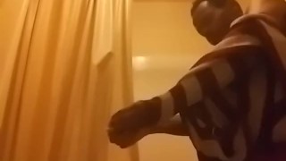 Indian Transgender about to take shower