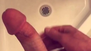 Cumming in the shower