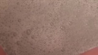 Playing with myself in bubble bath 