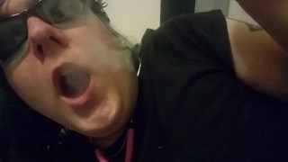 Smoking Fetish Trashy Goth Transgender Plus Pink Medical Role Play