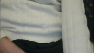 Tape Gagged in Public 2 - Masturbating on the Bus