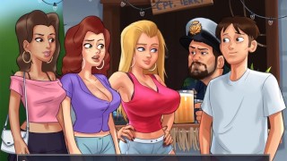 SummertimeSaga THEY FIGHT TO SHOW ME THEIR TITTIES PART 44