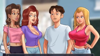 SummertimeSaga THEY FIGHT TO SHOW ME THEIR TITTIES PART 44
