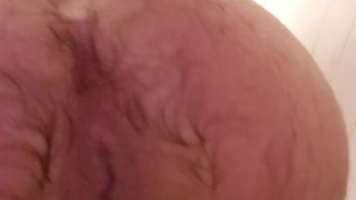 Deep anal masturbation