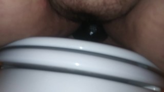 Clip of taking huge dildo in tiny hole