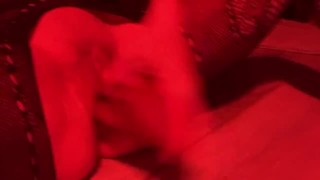 Babe spanks her ass hard and fucks herself with a toy 