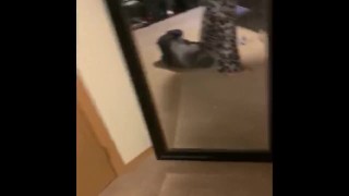 BBW throws ass back and plays with fat pussy 