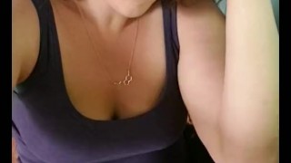 Horny Ginger Milf Sits On a Dildo