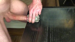 Horny Fit Guy Fucks A Fleshlight With His Big Dick - Cumshot - Moaning