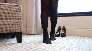 All Natural Wife, Amazingly Hot Redhead Ashley´s Masturbation in Pantyhose