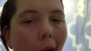 Lip service in the shower