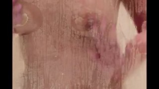 Me naked showering