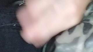 Public - Butt plug removal from twink swollen asshole after all day inside