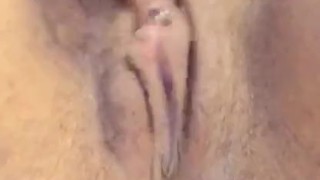 Pussy play with a little squirt