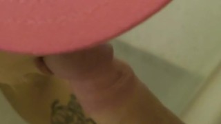 Surprised masturbating my girlfriend joins me ! She want my cum