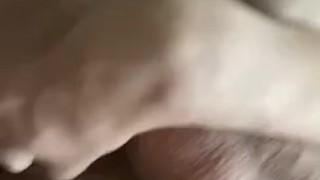 Angel takes wolf dildo in ass