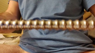 Ribbed Urethral Sounding with 3/8" steel rod