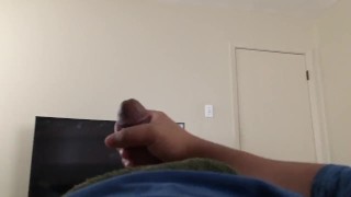 Playing with my dick until I make a mess