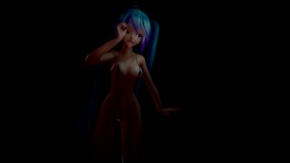 MMD Miku Micro bikini Fireworks 4k no effects