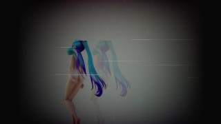 MMD R18+ 4k Miku Micro bikini Expectations [with effects]