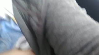Public masturbation in front of a security guard!!