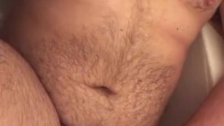 Chubby Teen pisses on himself 