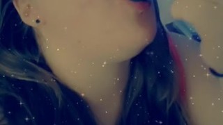 Lexi sucking her toy 