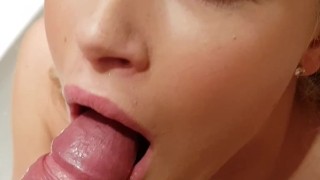 I want your cock cum in my mouth