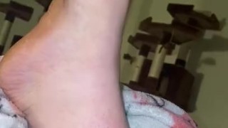 Amateur feet play