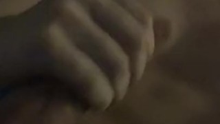 Pierced cock jerk off 