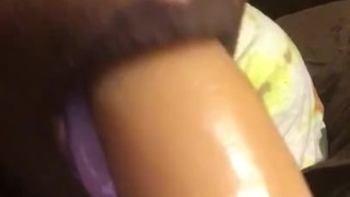 Sucking on my Dildo