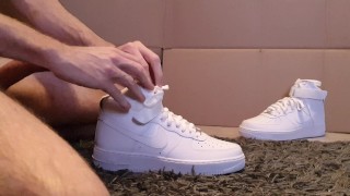 4K - Fuck and cum hard inside Nike Airforce 1 Sneaker