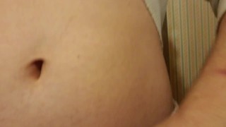 Soaking diaper with baby oil