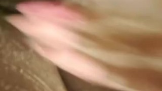 Puppy cleaning her pussy hehe
