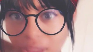 Recording in snapchat while I'm riding my young neigbor's cock