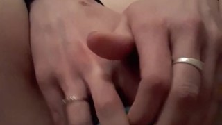 Bad girl masturbating while parents in the next room. Shh