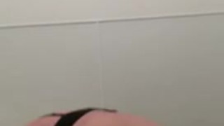 Playing with toys in a Gas station bathroom 