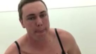 Playing with toys in a Gas station bathroom 