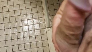 Playing with cock
