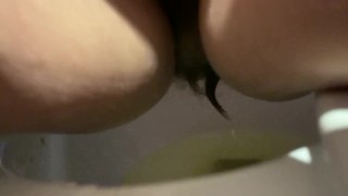 pissing with long pubes [suck the piss off my sloppy cunt!]
