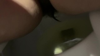 pissing with long pubes [suck the piss off my sloppy cunt!]