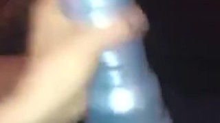 JOHN STROKES COCK WITH FLESHJACK AND BUSTS HUGE LOAD