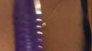Latina sucking on dildo like a good girl 