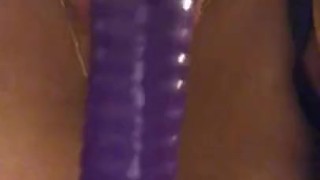 Latina sucking on dildo like a good girl 