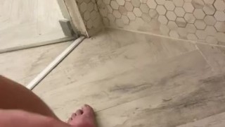 Cumming in the shower on vacation
