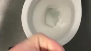 Playing around in the public toilets 