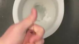 Playing around in the public toilets 