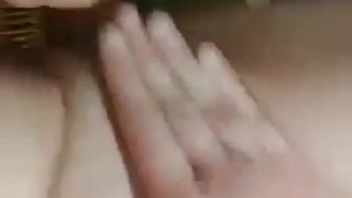 19 year old girlfriend tries big dildo in her tight pussy